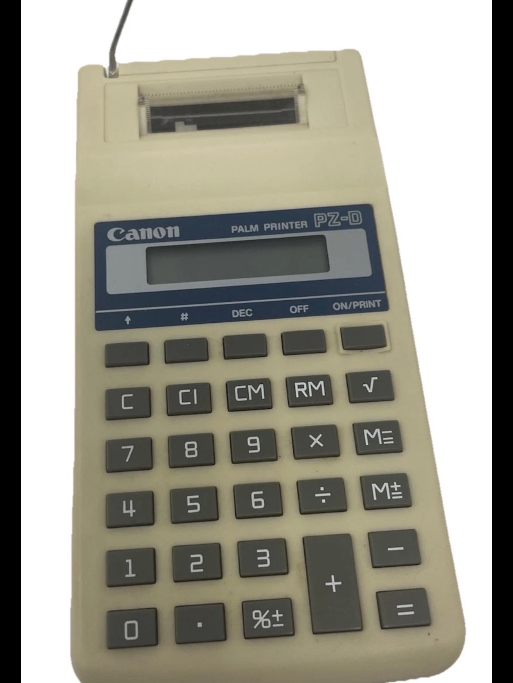 Vintage Canon PZ-D Palm Printing Calculator Adding Machine Untested AS-IS